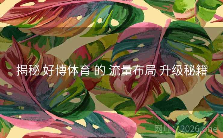 揭秘 好博体育 的 流量布局 升级秘籍