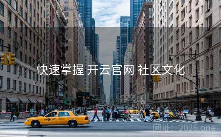 快速掌握 开云官网 社区文化