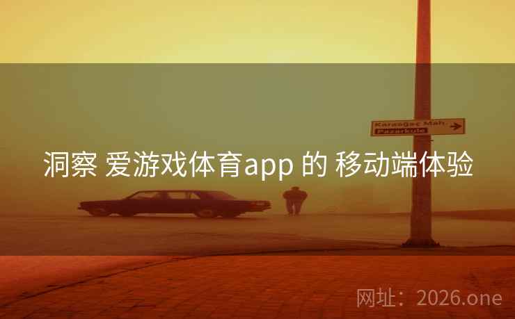 洞察 爱游戏体育app 的 移动端体验